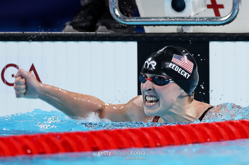 '1500m 금메달' 수영 레데키, 올림픽 12번째 메달…미국 여자 역대 타이 [2024 파리]                                