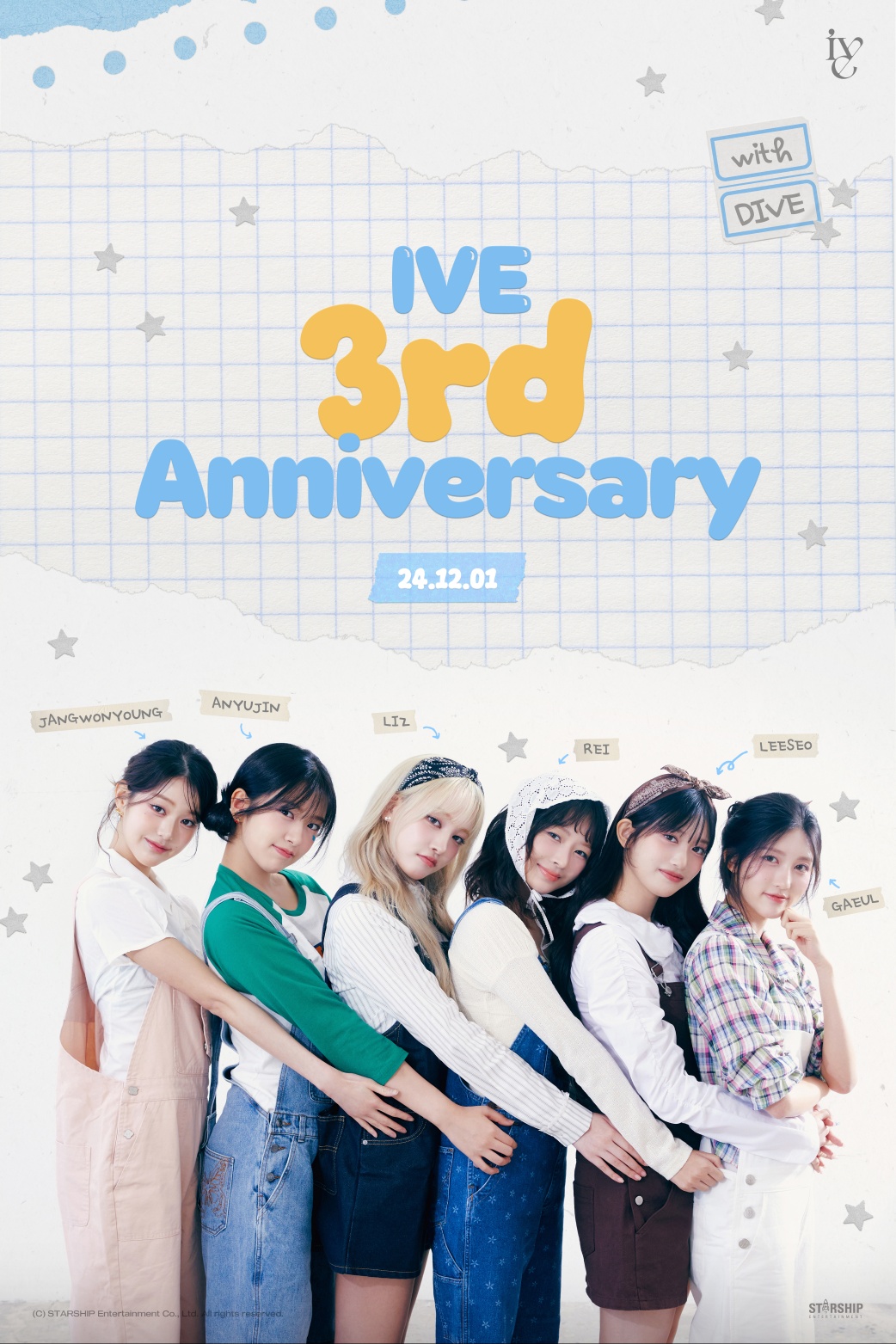 アイブ、今日（1日）デビュー3周年ライブ放送進行…「ラッキービキだ！」