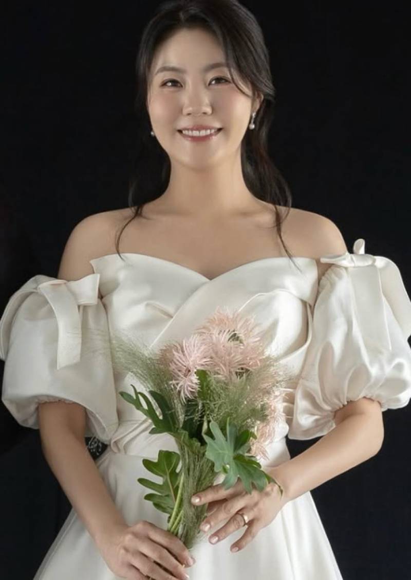 14기 옥순, 웨딩드레스 입은 모습 공개