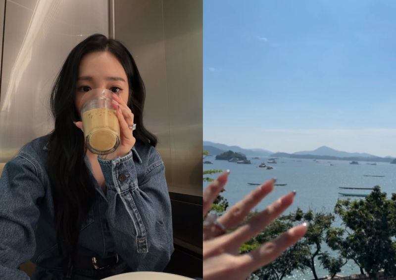티파니 영, 왼손 약지 반지에…♥변요한도 '좋아요'